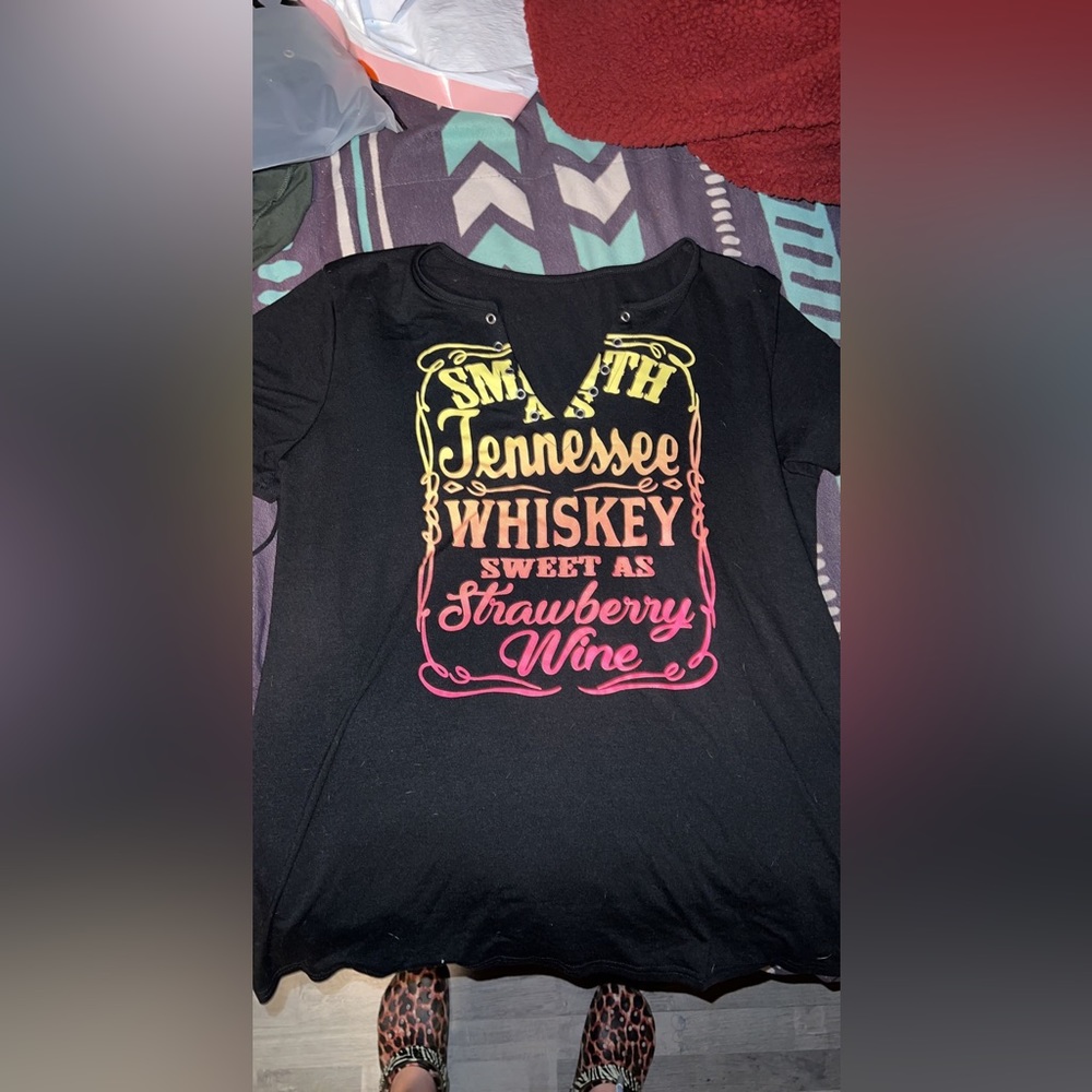 Amazon Smooth as Tennessee Whiskey V-neck tee